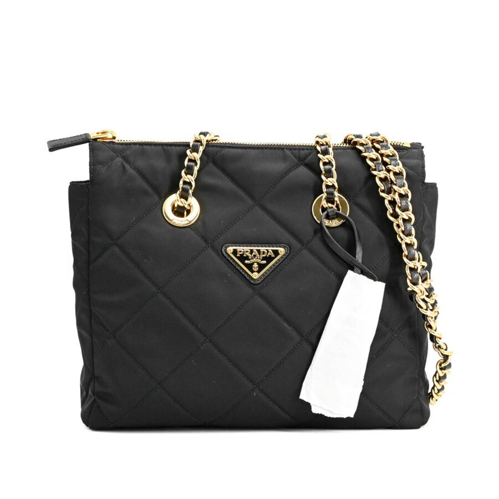 Prada Re-Edition 1995 quilted chain bag black